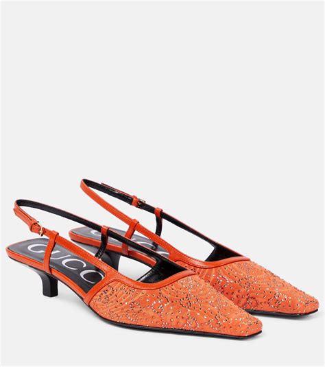 men orange gucci shoes|gucci slingbacks heels.